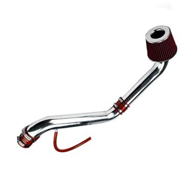 Imagem de Kit de entrada de ar, kits de sistema de admissão de ar frio MARSFLUX com filtro de alumínio compatível com 1994-2002 Accord 2.2L/2.3L L4 (vermelho)