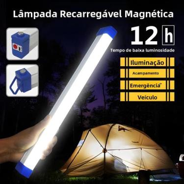 Imagem de Lanterna LED Recarregável Com Suspensão Magnética, Lâmpada Portátil Pa