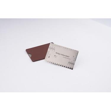 Imagem de Régua de medidor de ação de cordas, ferramenta profissional de configuração de guitarra com escalas duplas de mm e 1/162.6 cm - para guitarra elétrica, acústica, baixo - inclui tabela de medidas e