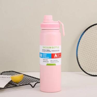 Imagem de Garrafa Térmica 800ml Espacial Quente & Frio Com Isolamento Térmico De Grande Capacidade