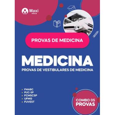 Imagem de Apostila Medicina - Provas Oficiais de Vestibulares (Combo 5 provas) -