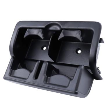 Imagem de Conjunto de porta-copos para console do assento traseiro compatível com Infiniti QX56 2012 2013 QX80 2014-2018. Suporte de copo de console traseiro serve para Nissan Armada 2017-2019 (substitui