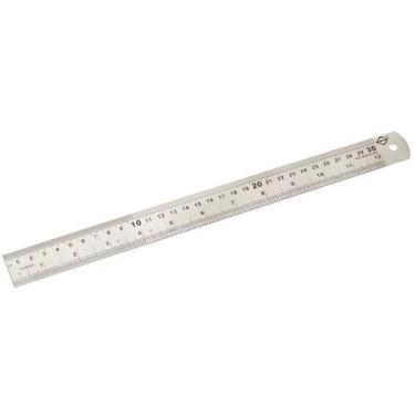 Imagem de Régua Escala de Aço Inoxidável 300 MM 30CM BRASFORT