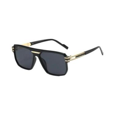 Imagem de Óculos De Sol Masculinos Grandes Quadrados UV400 Estilo Aviador Design