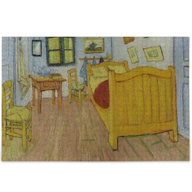 Imagem de Vincent Vangogh Impressão Quarto Arles Quebra-cabeças para adultos 500 peças Família Enigma Amantes Presentes Arte Hard Puzzle Custom Animal Print Art Decor, 52.1 cm x 37.8 cm