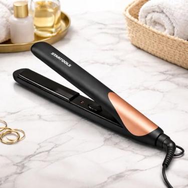 Imagem de Prancha Modeladora Alisadora Cabelo Rosa Bivolt 50W Viagem