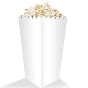 Imagem de Caixa Caixinha para Pipoca Tamanho Média 500un Branca - Pdv Print