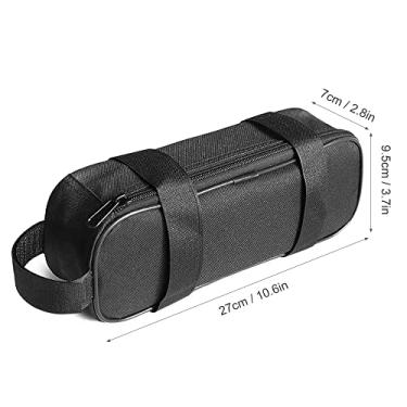 Imagem de Dioche Bolsa de Armazenamento para Controlador, Acessório Elétrico Durável Premium, Bolsa Protetora Acolchoada para Scooter de Bicicleta de Estrada, Poliéster Preto 27x9,5x7cm