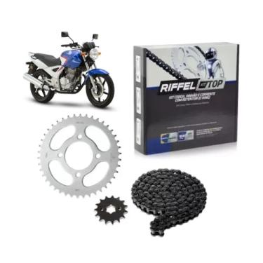 Imagem de Kit Relação/Transmissão Cbx 250 Twister 2001 a 2008 37Z X 13Z C/Corrente Remanchada O'Ring