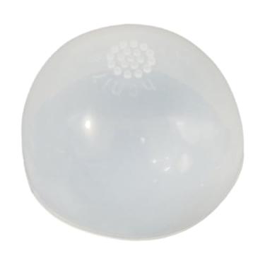 Imagem de simhoa Touca de silicone para peruca em formato de cabeça de boneca, multiuso, antiderrapante e transparente, acessório de proteção para a cabeça, 18 a 19.5 Cm