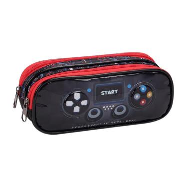 Imagem de Estojo Duplo Infantil Masculino Gamer ES43309 - Seanite