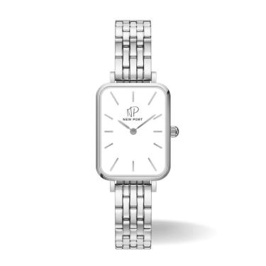 Imagem de Relógio Feminino Quadrado Delicado Elegante Prata New Port-Feminino