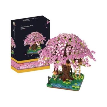 Imagem de Blocos De Montar Buquê De Orquídeas: Modelo De Planta Bonsai, Flores A