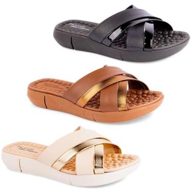 Imagem de Tamanco Modare Feminina Sandália Macia Original 7142144, Creme, 37