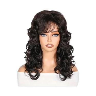 Imagem de Peruca Sintética Loira Cacheada Longa Com Cachos Grandes E Volumosos, 