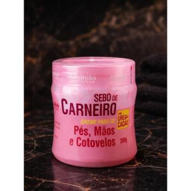 Imagem de Kit 2 Creme Sebo de Carneiro 200g para Pés e Mãos Hidratante Pele Ress