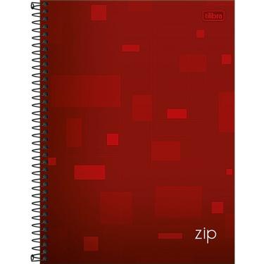 Imagem de Caderno Espiral Capa Dura Universitário Zip 1 Matéria 80 Folhas Tilibra Vermelho