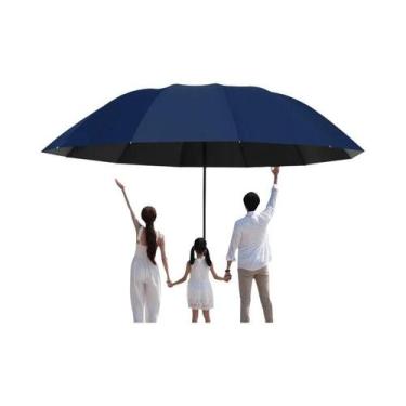 Imagem de Guarda-chuva Automático Grande E Dobrável, Resistente Ao Vento, Proteç