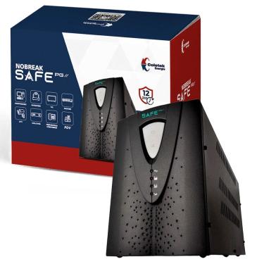 Imagem de Nobreak Coletek UPS Safe PG II 1500VA, Bivolt 115V/220V, Saída 115V, 8 Tomadas, 2x Bat....
