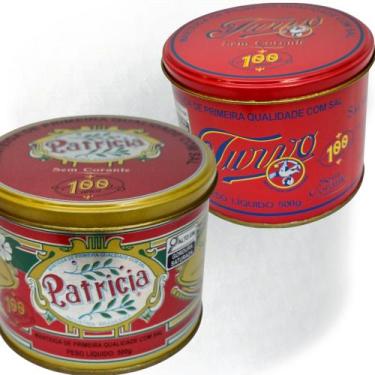 Imagem de KIT 2 Manteigas PATRICIA e TURVO Latas 500g Sem conservantes Com Sal 1