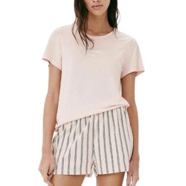 Imagem de Pijama Curto Hering 7BYQ Feminino Estampas Algodão T. P/XG-Feminino