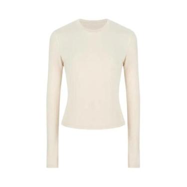 Imagem de Camiseta Feminina Básica Manga Comprida - Slim Fit Elástica - Casual S