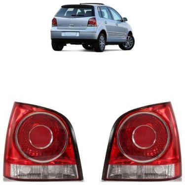 Imagem de Lanterna Traseira Polo Hatch 2007 A 2011 Bicolor Moldura Rubi - Automo