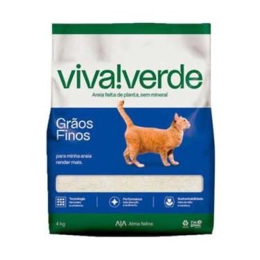 Imagem de Vivaverde Areia Higiênica Grãos Finos Gatos Milho e Mandioca 4kg - Viv