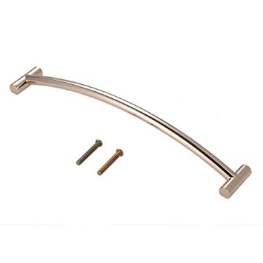 Imagem de 1 conjunto de moda lidar com ouro brilhante/preto/cinza puxar liga sólida botão simples estilo único furo 96/128 / 192mm porta gaveta de gaveta YYDFPIIA (Color : Golden Hole 192mm)