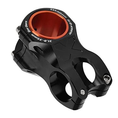 Imagem de Keenso Haste de bicicleta curta, 31,8/35 mm Guidão de montanha Haste de bicicleta Guidão de liga de alumínio (Preto) artigos esportivos Ciclismo Unidades GPS