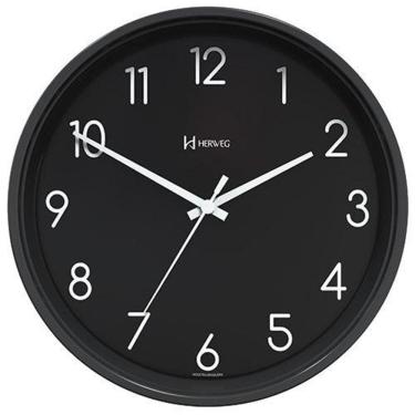 Imagem de Relógio De Parede - Herweg - 22Cm - Preto - 66010334