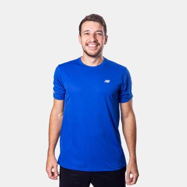 Imagem de Camiseta New Balance Performance Refletivos Azul