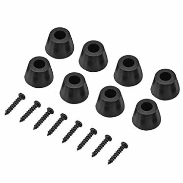 Imagem de Pés de borracha para alto-falante, Pés de armário de alto-falante Anti arranhões Base antivibração Suporte de almofada com parafusos Protetores de piso para alto-falante Amplificador de guitarra Subwoofer de carro