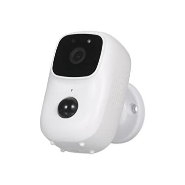 Imagem de Câmera com bateria recarregável sem fio, câmera de segurança residencial, câmera WiFi com detecção de movimento IR visão noturna, interior/exterior com microfone e alto-falante