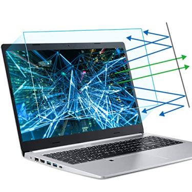 Imagem de F FORITO Pacote com 2 películas protetoras de tela para laptop de 15,6 polegadas – antirluz azul e filtro antirreflexo, proteção dos olhos, bloqueio de luz azul e protetor de tela antiarranhões para laptop de 15,6 polegadas com proporção de 16:9