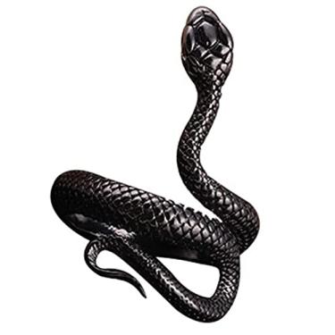 Imagem de PanStro Anel de cobra de moda vintage serpentina unissex preto
