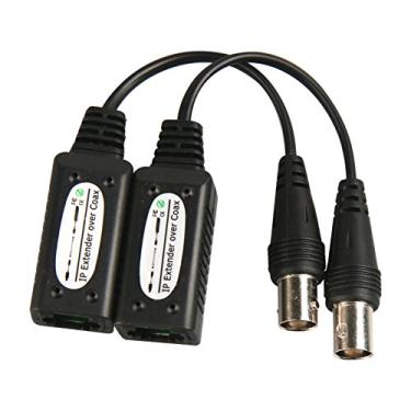 Imagem de Extensor de vídeo de câmera IP de 1 canal sobre cabo coaxial, transmissor de vídeo de câmera IP sobre cabo coaxial