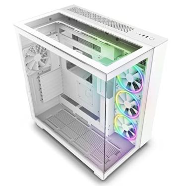 Imagem de GABINETE GAMER NZXT H9 ELITE BRANCO COM FAN MODELO CM-H91EW-01