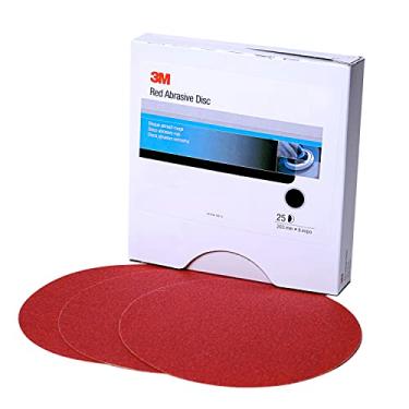Imagem de 3M Disco abrasivo vermelho Hookit, 01191, 15 cm, P500, 50 discos por caixa