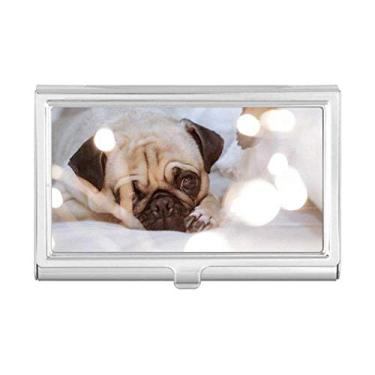 Imagem de Bulldog Pet Animal Lonely porta-cartões de visita com porta-cartões