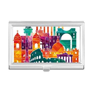 Imagem de Porta-cartões de visita com paisagem de Roma Itália