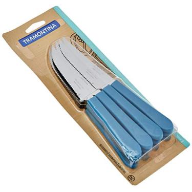 Imagem de Conjunto Facas Churrasco Inox 12pcs Leme Azul Tramontina