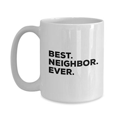 Imagem de Caneca Best Neighbor – Caneca de café Best Neighbor Ever – Adicione ao conjunto de caixa de presente – Nova ideia de presente – Mordaça divertida de boas-vindas – Great Thank You Birt