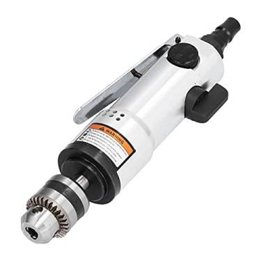 Imagem de Mini furadeira de ar de 9,5 mm, 2200 rpm 90 PSI profissional portátil pneumática, furadeira de ar industrial multifuncional resistente com alça reta para perfurar, moer, mexer e polir