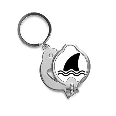 Imagem de Cortador de unhas Tubarão Dorsal Fin Terror Art Deco Presente Fashion Cortador de unhas de dedo Tesoura Cortador de aço inoxidável