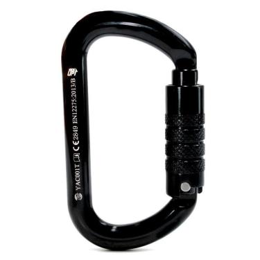 Imagem de Mosquetão Sideup Alumínio Oval Trava Tripla 25kn Ce Nbr