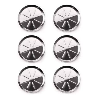 Imagem de Kit Porta Copos Descanso Aço Inox 6 Unidades Mesa Balcão