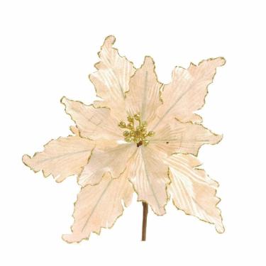 Imagem de Flor De Natal Dourada E Marfim 1Un 30X25Cm 1695920