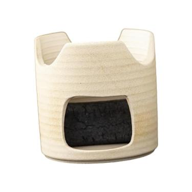 Imagem de Generic Bule de cerâmica com alça anti-escaldadura, bule de chá de folhas soltas para ferver água quente, infusor de chá para restaurante, cozinha e casa, estilo H