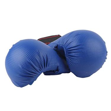 Imagem de Luvas de Boxe, Luva de karatê Com Pulseira Larga Com Fivela de Gancho e Laço para Treinamento Esportivo (M)